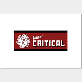 Almost Critical - Full Color Horizontal Logo on White/Light Posters and Art